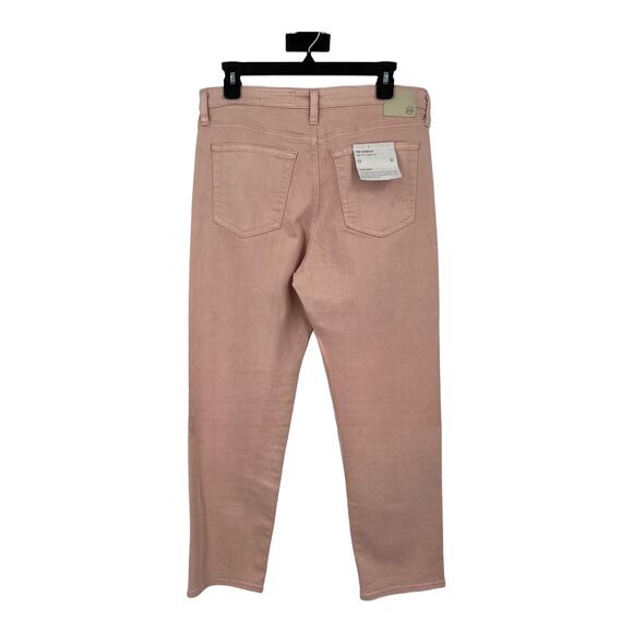 AG Adriano Goldschmied jeans The Isabelle high rise straight crop pink size 32 - Picture 4 of 7